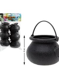 Pacote de 6 potes de bruxa 6 cm multicor UNIQUE