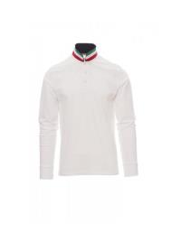 Polo de manga curta masculino Nation branco 5XL