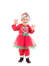 Fato de mãe natal com tutu para bebé multicor 6m