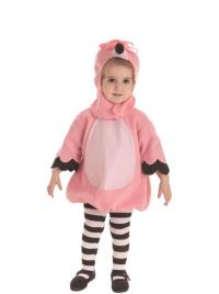 Fato de flamingo rosa para bebé multicor 6m