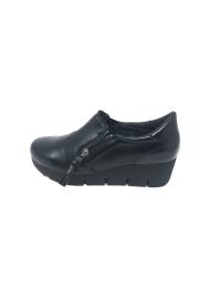 Sapato Mulher Couro Cunha 5cm preto 40