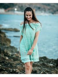 Vestido Aqua verde M