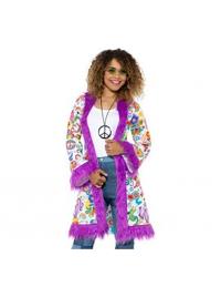 Casaco Hippie Feminino Elegante multicor XL