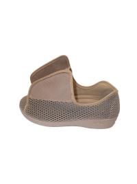 Chinelo Sapatilhas Unisex Textil Totalmente ajustável Pés delicados, inchados ou enfaixados bege 36