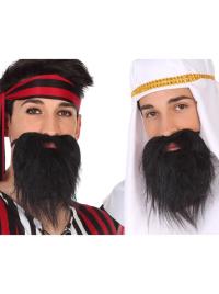 Longa barba negra árabe preto UNIQUE