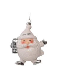 Pingente Noel branco de 13 cms branco UNIQUE