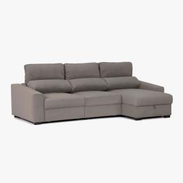 Sofá com Chaise Longue Taupe RUFFALO