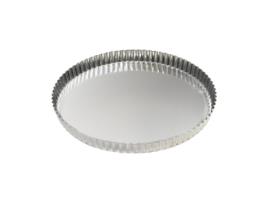 Molde de tarta de hojalata redondo - acanalado