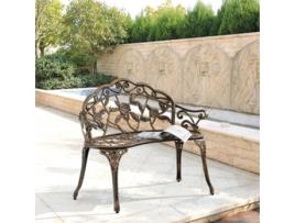 Banco de Exterior CASA.PRO (Ferro - Bronze - 100x54x80 cm)