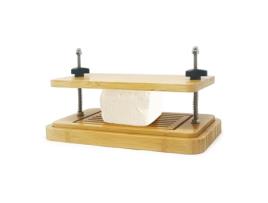 Conjunto de Prensa de Bambu para Tofu com Painel Inferior e Painel Superior