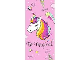 Toalha de Praia Magical Rosa 75x150 cm