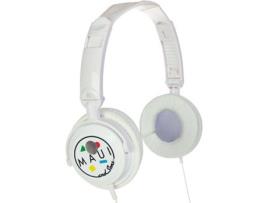 Auscultadores TJ POINT TJ-8006 (Over Ear - Branco)