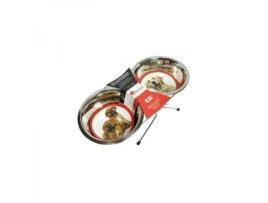 Comedouro Duplo com Suporte 2X1.75L