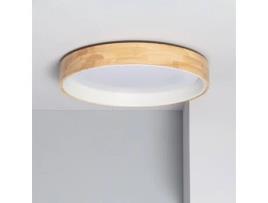 Plafon ILUZZIA (Branco - Madeira, Aço - 9.5x57x57 cm)