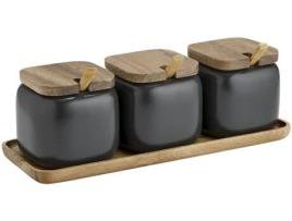 Conj.3 Frascos LADELLE C/Colher+Base Es.Char