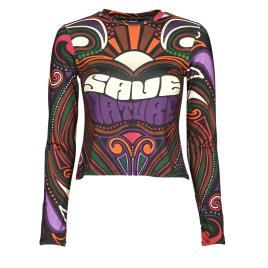 Desigual  T-shirt mangas compridas BLAIR  Preto Disponível em tamanho para senhora. S,M,L,XS.Mulher > Roupas > T-shirt mangas compridas