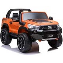 Carro Elétrico Toyota Hilux 4x4 24V Bateria c/ Comando Laranja Metalizado