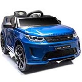 Carro Elétrico Land Rover Discovery 12V Bateria c/ Comando Azul Metalizado