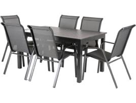 Conjunto de Terraço EDENJARDIN (Preto - Alumínio - 77x152x200cm)