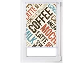 Estor ESTORALIS Enrolável Digital Easyfix Cozinha Café (Poliéster - 55x150 cm)