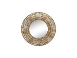 Espelho de Parede Dkd Home Decor Castanho Rotim (.