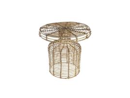Mesa de Apoio Dkd Home Decor Natural Rotim (48 X .