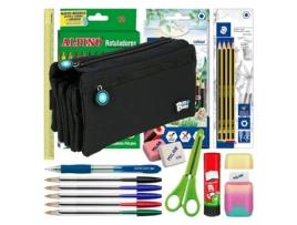 Estojo Quadrupole COLEPACK 2022 (Preto - 23 x 12 x 8-16 cm - Poliéster)