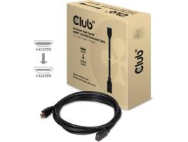 Cabo HDMI CLUB3D (3 m - Preto)