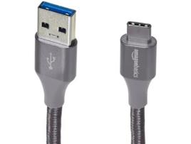 Amazonbasics Utc-C-A-3.1-Gen 1-6Ft-Gry Cabo Usb 1.8 M Usb 3.2 Gen 1 3.1 Gen 1 Usb C Usb a Cinzento