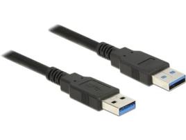 Cabo de Dados DELOCK (USB A - 5 m - Preto)
