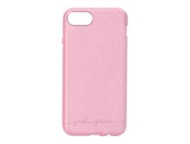 Capa para iPhone SE 2022/8/7 JUST GREEN rosa reciclável