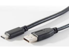 Cabo de Dados JOU JYE COMPUTER (USB-C - USB A - 1 m - Preto)