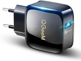 Carregador QGEEM QG-CH01 (2.4A - USB - Preto)