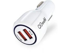 Carregador Auto QGEEM QG-CH10 (3A - USB - Branco)