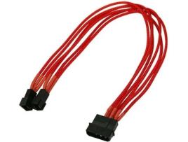 Cabo de Alimentação NANOXIA (Molex - 30 cm - Vermelho)