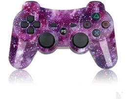 Comando PS3 EYIERJIA PS3 Roxo (Wireless)