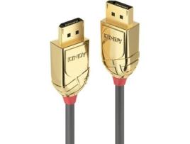 Cabo de Dados LINDY (DisplayPort - 3 m - Dourado)