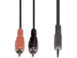 Cabo de Áudio E+P (RCA - Jack 3.5mm - 10 m - Preto)