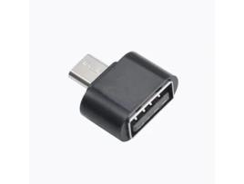 Adaptador OTG Micro USB para USB (Preto)