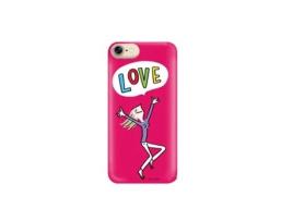 Capa iPhone 7, 8 SOLEDAD BRAVI Love Rosa