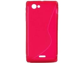 Capa Sony Xperia J MDA TPUSOXPERIAJROU Vermelho