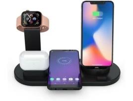 Docking Station QGEEM QG-WC03 (3A - USB - Tipo-C - Lightning - Micro USB - Preto)