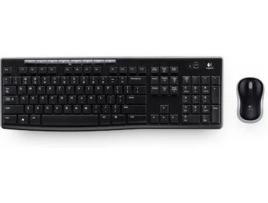 Teclado LOGITECH MK270 (Wireless - Layout Russo - Teclado Numérico)