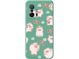 Capa Xiaomi 11T 5G / 11T Pro 5G TUMUNDOSMARTPHONE Cerdos Verde