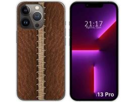 Capa iPhone 13 Pro (6.1) TUMUNDOSMARTPHONE Couro 01 Desenhos Multicor