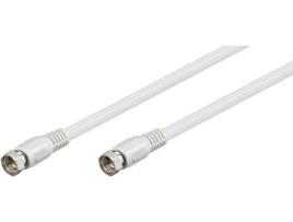 Cabo de Antena GOOBAY (Coaxial - 2.5 m - Branco)