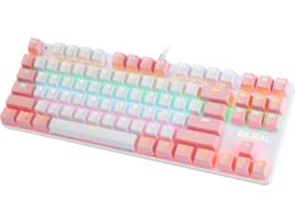 Teclado WELUOT K100 87 Key RGB Backlight (Layout Inglês - Multicores)