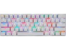 Teclado Gaming MOTOSPEED CK62 (Membrana - Inglês - Branco)