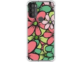 Capa Motorola Moto G71 5G TUMUNDOSMARTPHONE Desenhos Antigolpes Flores 02 Multicor