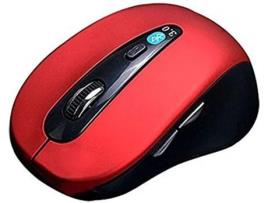 Rato GETEK 010 (Wireless - 1000 dpi - Vermelho)